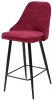 461MC03831 Полубарный стул M-City NEPAL-PB ВИННЫЙ #16, велюр/ черный каркас (H=68cm)