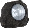 33995 Декоративная уличная фигура на солнечных батареях Globo Камень, 3 светодиода, коричневый
