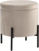 УТ000035890 Пуф Грейс с ящиком велюр серо-бежевый УТ000035890