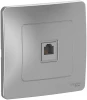 BLNIS011003 Телефонная розетка встраиваемая RJ-11 (алюминий) Systeme Electric Blanca BLNIS011003