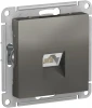 ATN000983 Розетка встраиваемая Ethernet RJ-45 (сталь) Systeme Electric AtlasDesign ATN000983