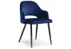 11952 Обеденный стул на металлокаркасе Woodville Konor dark blue / black 11952