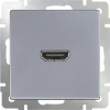 WL06-60-11 Розетка встраиваемая HDMI Werkel, серебро