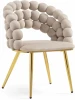 15764 Стул на металлокаркасе Woodville Ball beige / gold