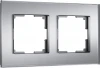 W0023106 Рамка на 2 поста (серебряный, стекло soft-touch) Werkel W0023106 (a064569)