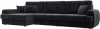 129307L Диван угловой Лига-057 НПБ Лонг угол левый Лига Диванов (Велюр) арт.129307L