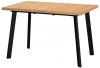 RF 0015 Стол Next раскладной 120-160x80x76,5см, Дуб навара, чёрный Bradex Home RF 0015