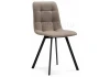 474479 Стул на металлокаркасе Чилли латте / черный