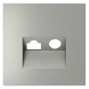 VLS002705 Накладка для розетки TV+RJ45 Voltum S70 VLS002705 (сталь)