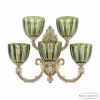 7109B16/3+2/210 GW P1 U Clear-Green/H-1H Бра Bohemia 7109 7109B16/3+2/210 GW P1 U Clear-Green/H-1H