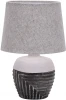 10173/L Grey Настольная лампа Escada Eyrena 10173/L Grey 1x40Вт E14, керамика/ткань, черный/белый/серый