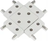 APL.0181.10.06 Коннектор питания Х-образный Aployt Magnetic track 48 APL.0181.10.06