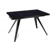 52251000001533 Стол раскладной Asti (120+30+30), керамика матовая Black Gold Top Concept арт.22759