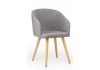 632659 Стул деревянный Монер темно-серый (glory 20) / светлое дерево 632659
