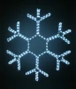 LC-13040 Светодиодная Снежинка "Зимняя Классика" Ø0,5м Белая, Дюралайт на Металлическом Каркасе, IP54 Laitcom LC-13040
