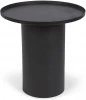 109401 Столик журнальный Fleksa круглый из черного металла Ø 45 см La Forma (ex Julia Grup) арт.109401