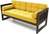 21886 Диван Arsko прямой Сега Б венге велюр желтый
