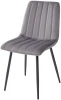 UDC7066G06240DGR Стул DUBLIN G062-40 серый, велюр / темно-серый каркас M-City UDC7066G06240DGR
