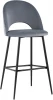 УТ000025288 Стул барный Stool Group Меган велюр серый УТ000025288