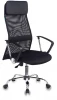 KB-6N/SL/B/TW-11 Кресло руководителя Бюрократ KB-6N черный TW-01 TW-11 сетка/ткань с подголов. крестовина металл хром