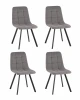 УТ000042521 Стул Одди Original Square велюр серый (набор 4 шт) Stool Group УТ000042521