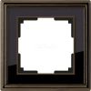 WL17-Frame-01 Рамка на 1 пост Werkel Palacio, бронза с черным