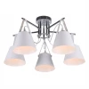 MD.1190-5-S CH+WH Потолочная люстра Imex MD.1190-5-S CH+WH