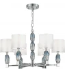 SL1759.103.06 Подвесная люстра ST Luce Lingotti SL1759.103.06 Хром, Голубой/Белый E14 6*40W (220V, на цепи)