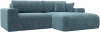 121374 Диван угловой Лига-036 НПБ Классик правый угол (Бирюзовый/Велюр) Лига Диванов арт.121374