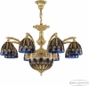 72211P/8/210 G P1 D Amber-Blue/H-1I Подвесная люстра Bohemia Verona 72211P/8/210 G P1 D Amber-Blue/H-1I