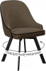 00-00072810 Стул DikLine 266M поворотный, E09 капучино, ножки черные арт.00-00072810