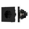 054638 Механизм электрической розетки SCT-TENDO-MEU1-SFPL-BK (230V, 16A) (Arlight, Матовый черный) 054638