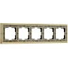 W0051430 Рамка на 5 постов (золото/черный) W0051430 (a051323)