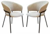 HSBI_DC-24116_beige_2 Набор из 2 стульев Bodo Hesby Металл, Черный HSBI_DC-24116_beige_2