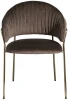 30C-12962 30C-12962 Стул обеденный велюр темно-коричневый 59*56*81см Garda Decor