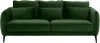 698441 Диван Amsterdam трехместный ОГОГО (арт.698441), (Ткань/Зеленый)