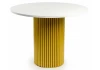 622990 Кухонный стол Notta Барел 90 белый / золото