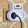 TMH-E-5 Розетка с заземлением и таймером Elektrostandard, 2 гнезда, белый, 8A, 1800W, 220V, IP20