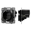 049819 Механизм розетки с USB зарядкой SCT-MUAA-PL-BK-V (250V, 16A) (Arlight) 049819