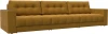 128427 Диван прямой с декором Лига-049 НПБ Лонг Лига Диванов (Велюр) арт.128427