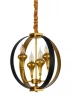 LDP 1225-4 BK+GD Подвесная люстра Lumina Deco Demetra LDP 1225-4 BK+GD