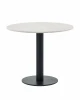 УТ000041628 Стол Stool Group круглый Фризбин D90, Стол Stool Groupешница МДФ ледяной камень, основание металл черный УТ000041628