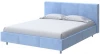 2015952 PROxSON Кровать Novo (Ткань: Велюр Teddy Небесно-голубой) 140x200