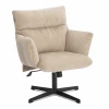 25978 Кресло Флаффи/Fluffy крестовина 64см, вельвет, бежевый Tetchair 25978