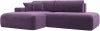 121406L Диван угловой Лига-036 НПБ Модерн левый угол (Сиреневый/Микровельвет) Лига Диванов арт.121406L
