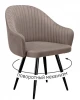 00-00073877 Стул DikLine 439 поворотный, C43 капучино, ножки черные арт.00-00073877
