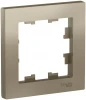 ATN000501 Рамка на 1 пост (шампань) Systeme Electric AtlasDesign ATN000501