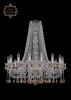 11.12.16.300.h-94.Gd.Sp.K777 Подвесная большая люстра с хрустальными подвесками Art Classic 11.12 11.12.16.300.h-94.Gd.Sp.K777 (220V, на цепи, подсвечник, свеча)