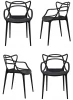 FR 0134K Комплект из 4-х стульев Masters чёрный Bradex Home FR 0134K