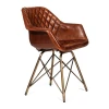 12226 Кресло Secret de Maison Имес Булл/Eames Bull (мод. M-17668) металл/кожа буйвола, 61х49х80см, античная медь/коричневый Tetchair 12226